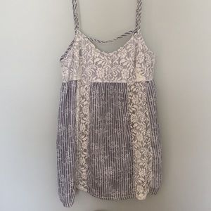 Babydoll tunic length tank